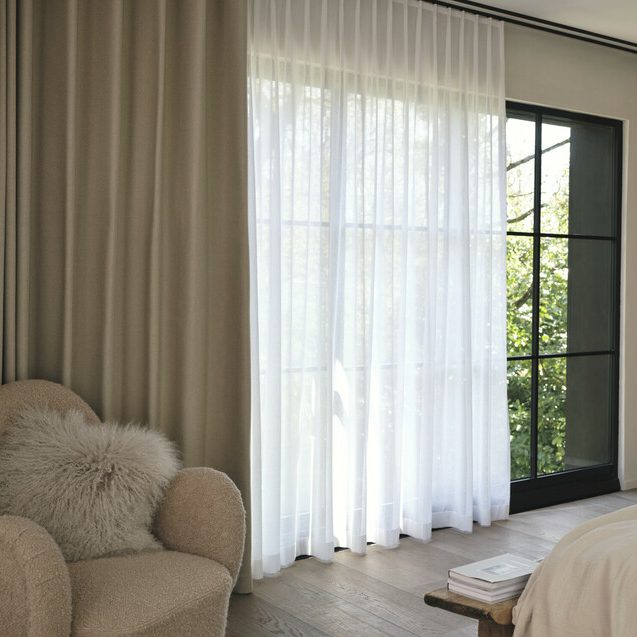 double track pleated open