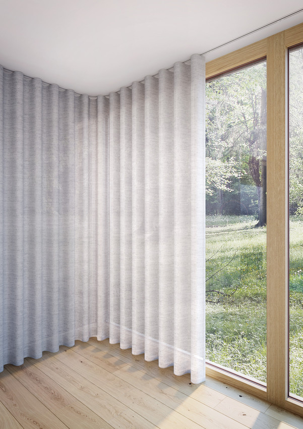 corner track curtain rail