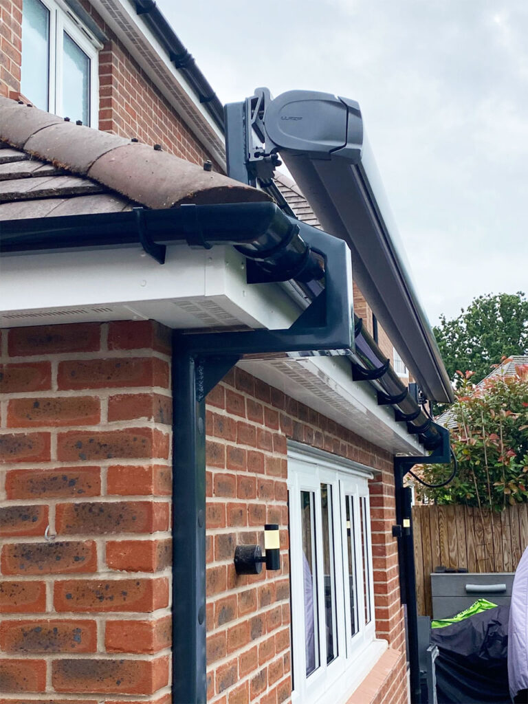 bracket shaped for awning