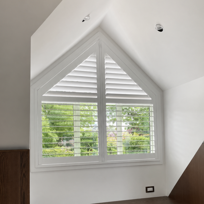 Shaped window shutter